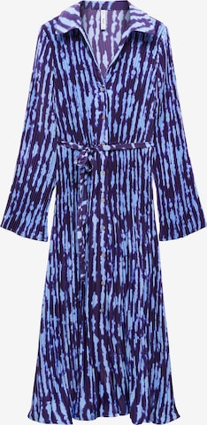 MANGO Shirt Dress 'Thea6' in Blue: front