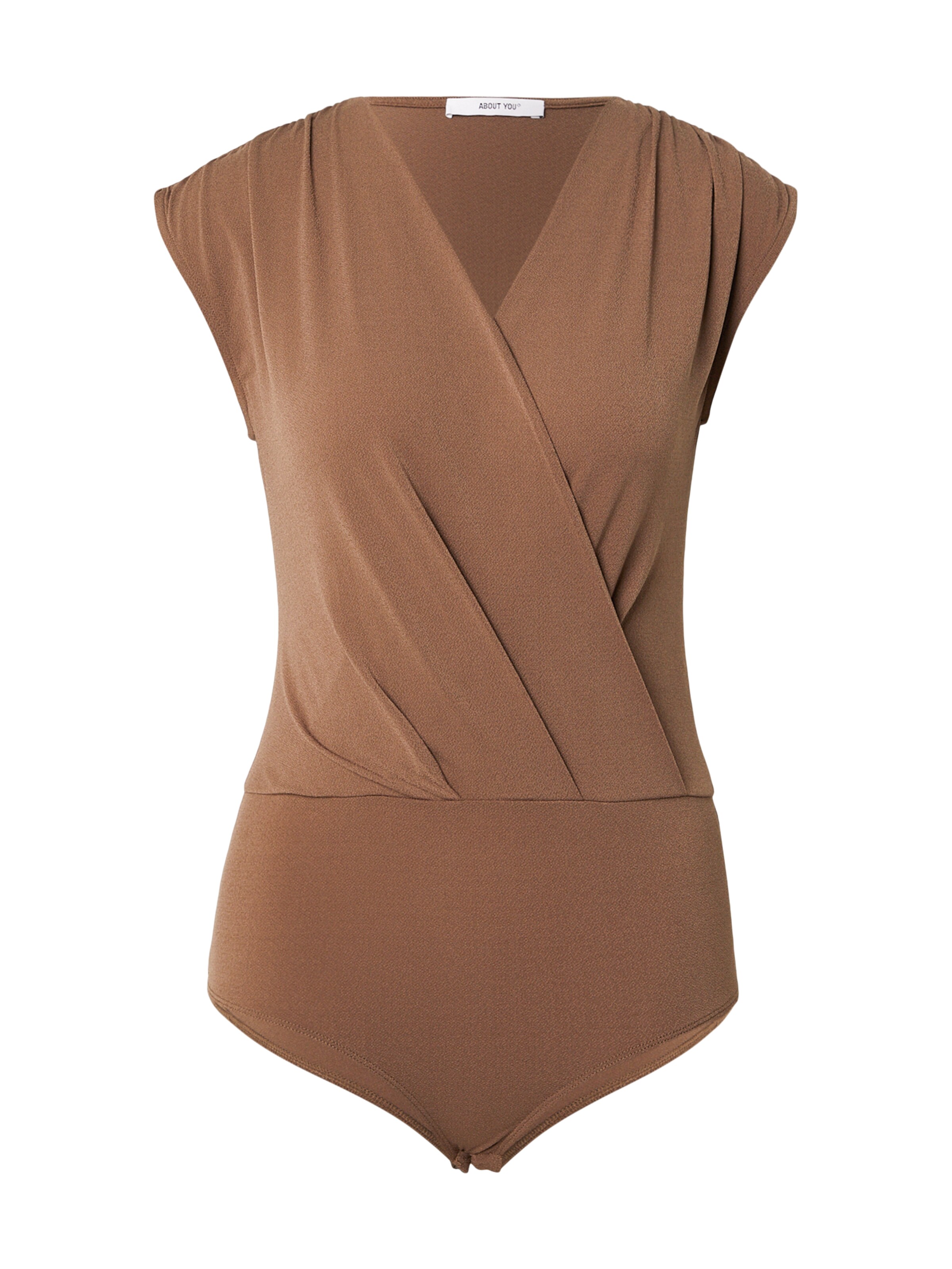 ABOUT YOU Blouse body 'Stina' in Bruin: voorkant