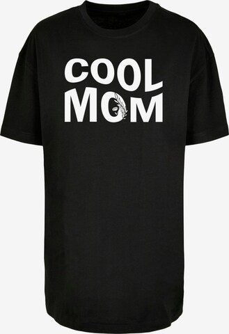 Maglia extra large 'Mothers Day - Cool Mom' di Merchcode in nero: frontale