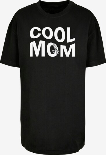 Merchcode T-Shirt 'Mothers Day - Cool Mom' in schwarz / weiß, Produktansicht