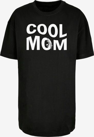 Merchcode T-shirt oversize 'Mothers Day - Cool Mom' en noir / blanc, Vue avec produit