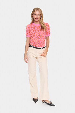 SAINT TROPEZ Sweter w kolorze różowy
