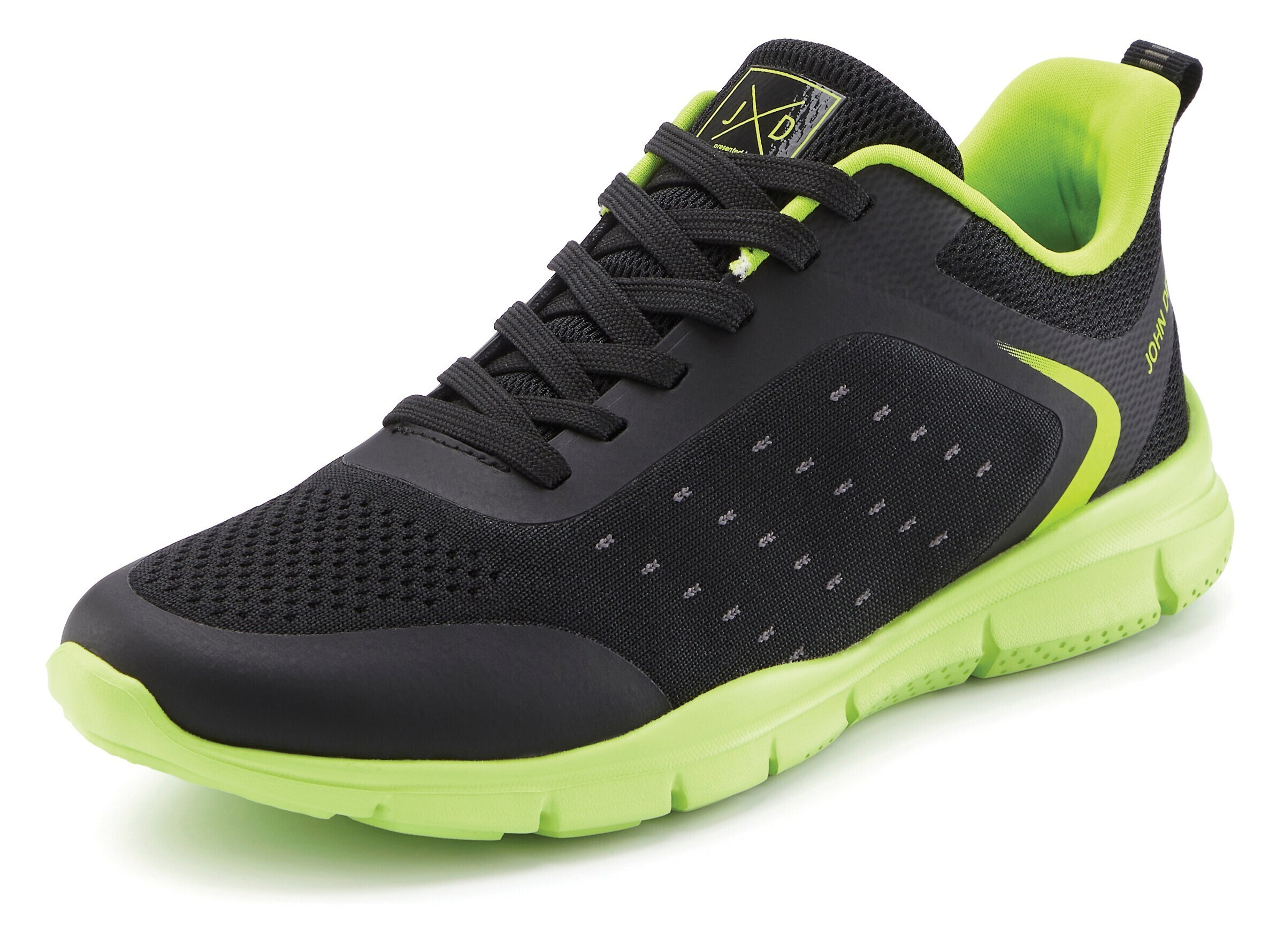 Baskets basses JOHN DEVIN en noir : devant