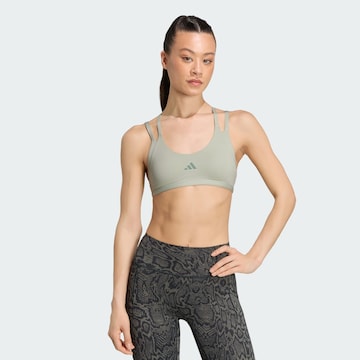 ADIDAS PERFORMANCE Μπουστάκι Αθλητικό σουτιέν 'Optime Workout' σε πράσινο: μπροστά