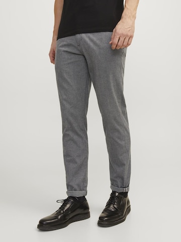 JACK & JONES Slim fit Chino trousers 'JPSTMarco JJFury' in Grey: front