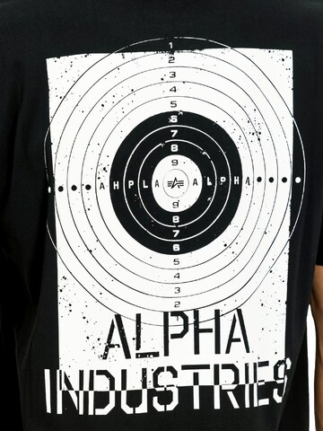 ALPHA INDUSTRIES Shirt in Zwart