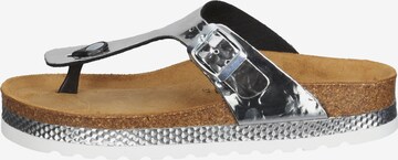 COSMOS COMFORT T-Bar Sandals in Silver: front