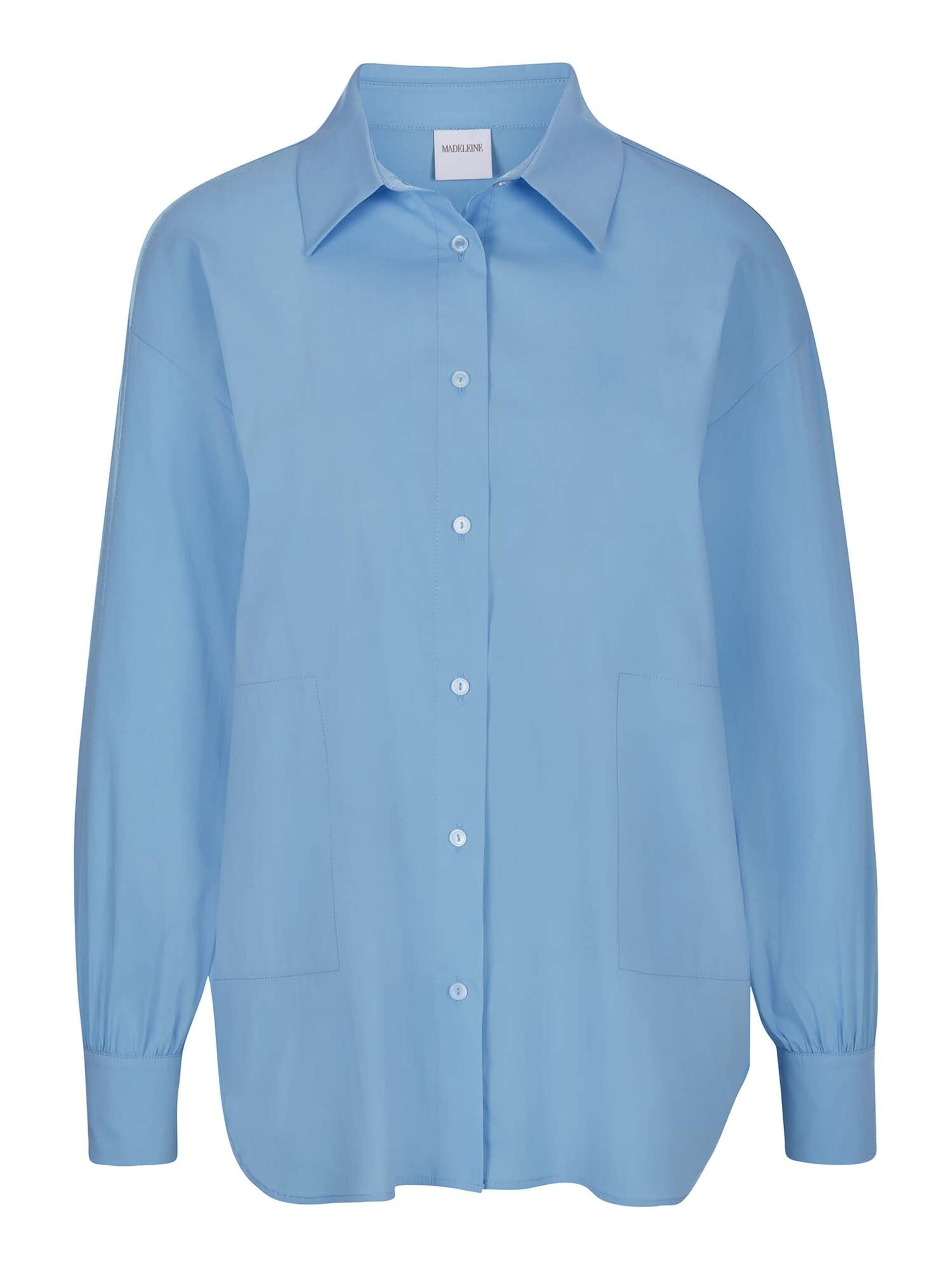 Chemisier MADELEINE en bleu : devant
