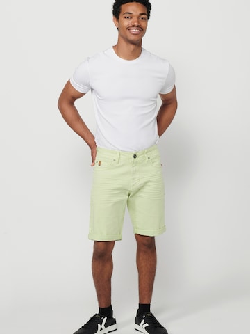 KOROSHI - regular Pantalón chino en verde