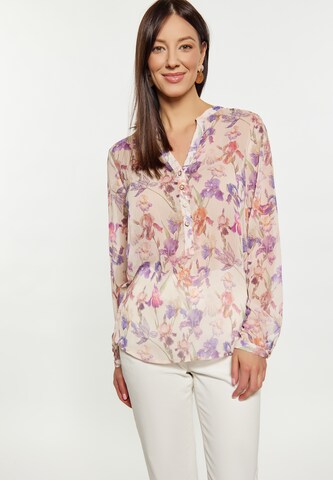 Usha Blouse in Beige: voorkant