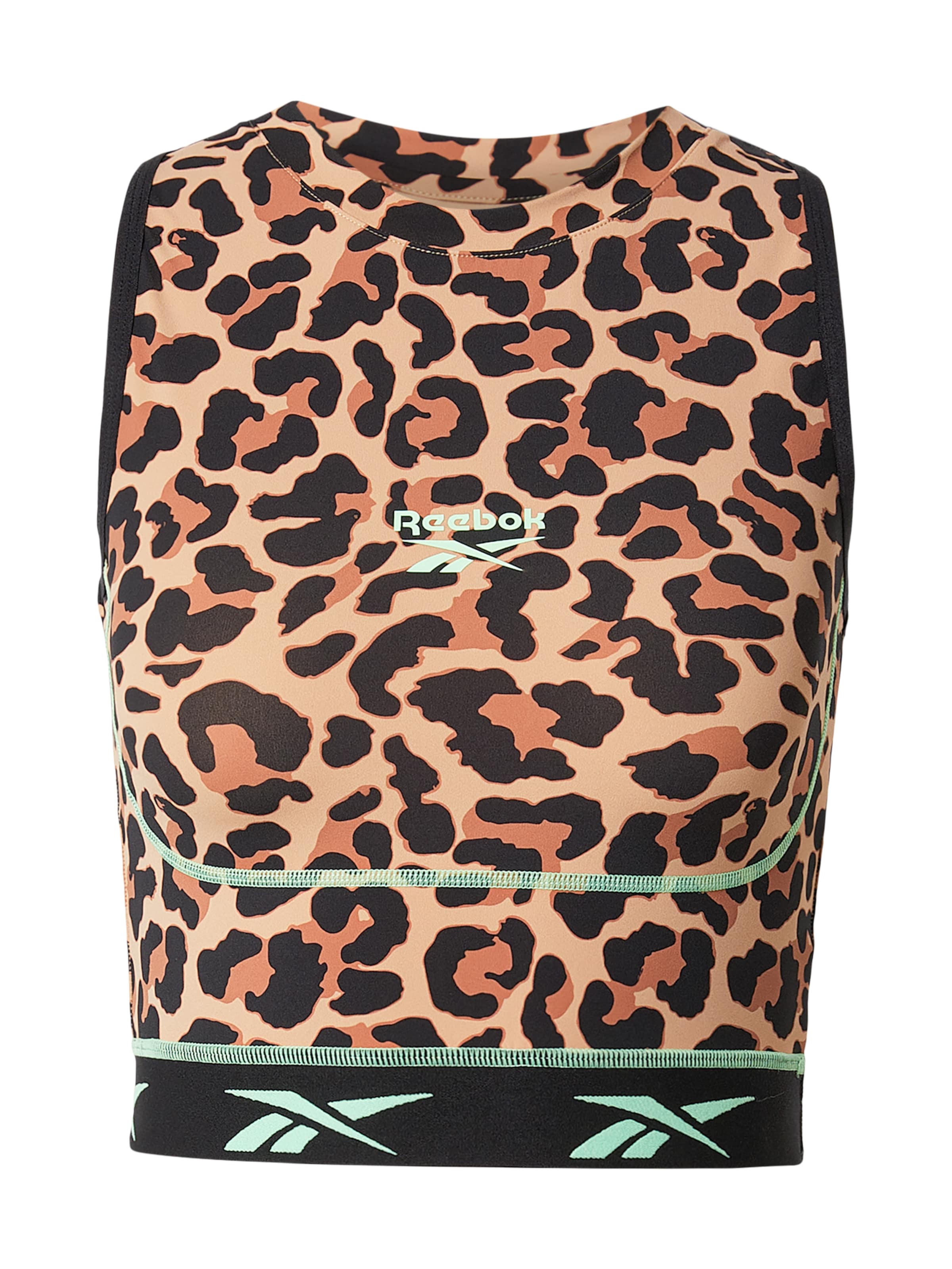 T-shirt fonctionnel Reebok en rouge : devant