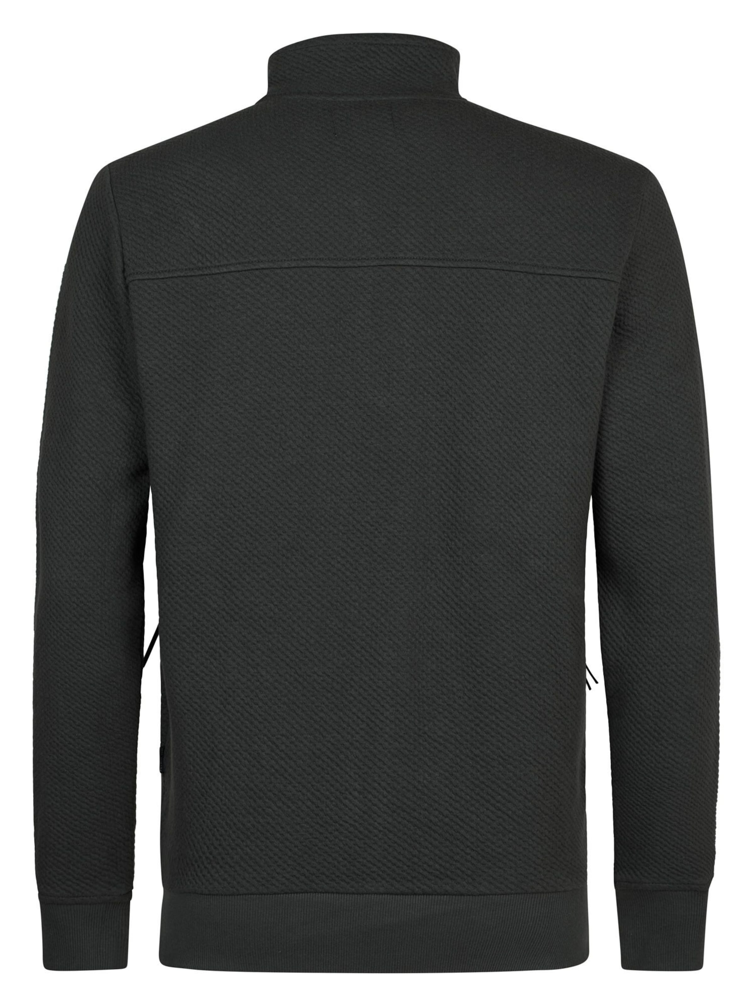 Petrol Industries - Sudadera con cremallera en negro