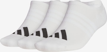 ADIDAS PERFORMANCE Athletic Socks 'PERFORMANCE 3 PACK NO SHOW' in White: front