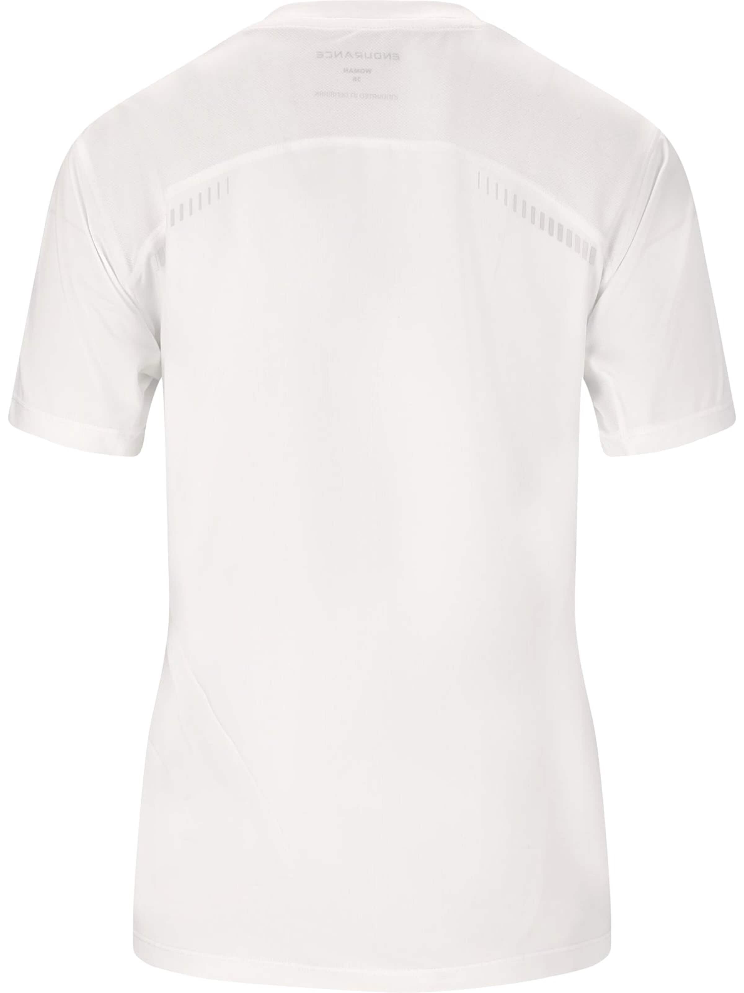 T-shirt fonctionnel 'Nan W SS Tee' ENDURANCE en blanc