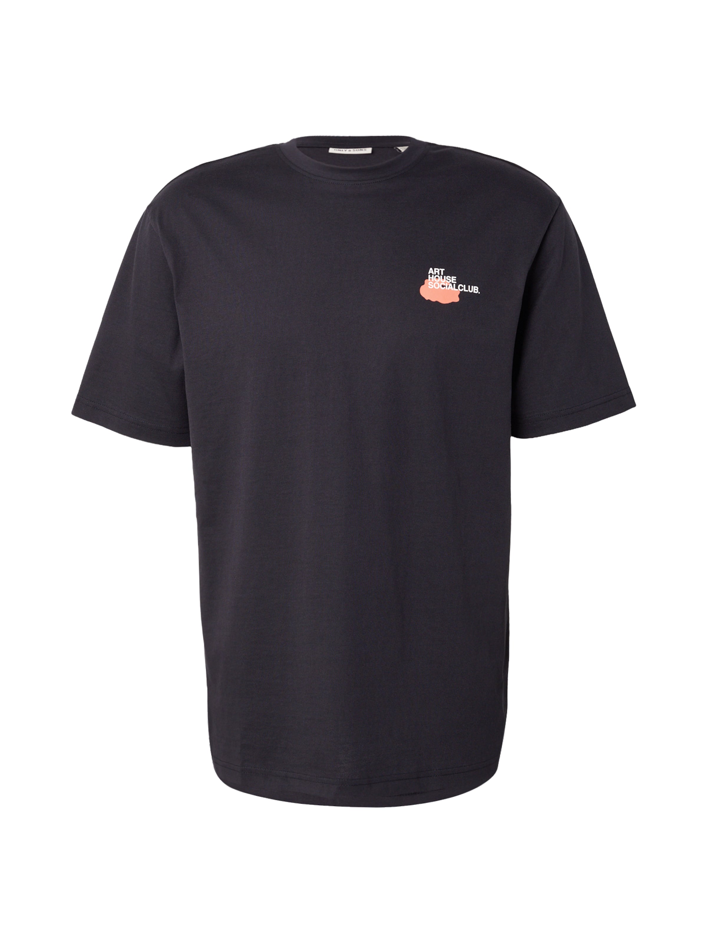 Only & Sons T-Shirt 'ONSBLOOM' in Schwarz: Vorderseite
