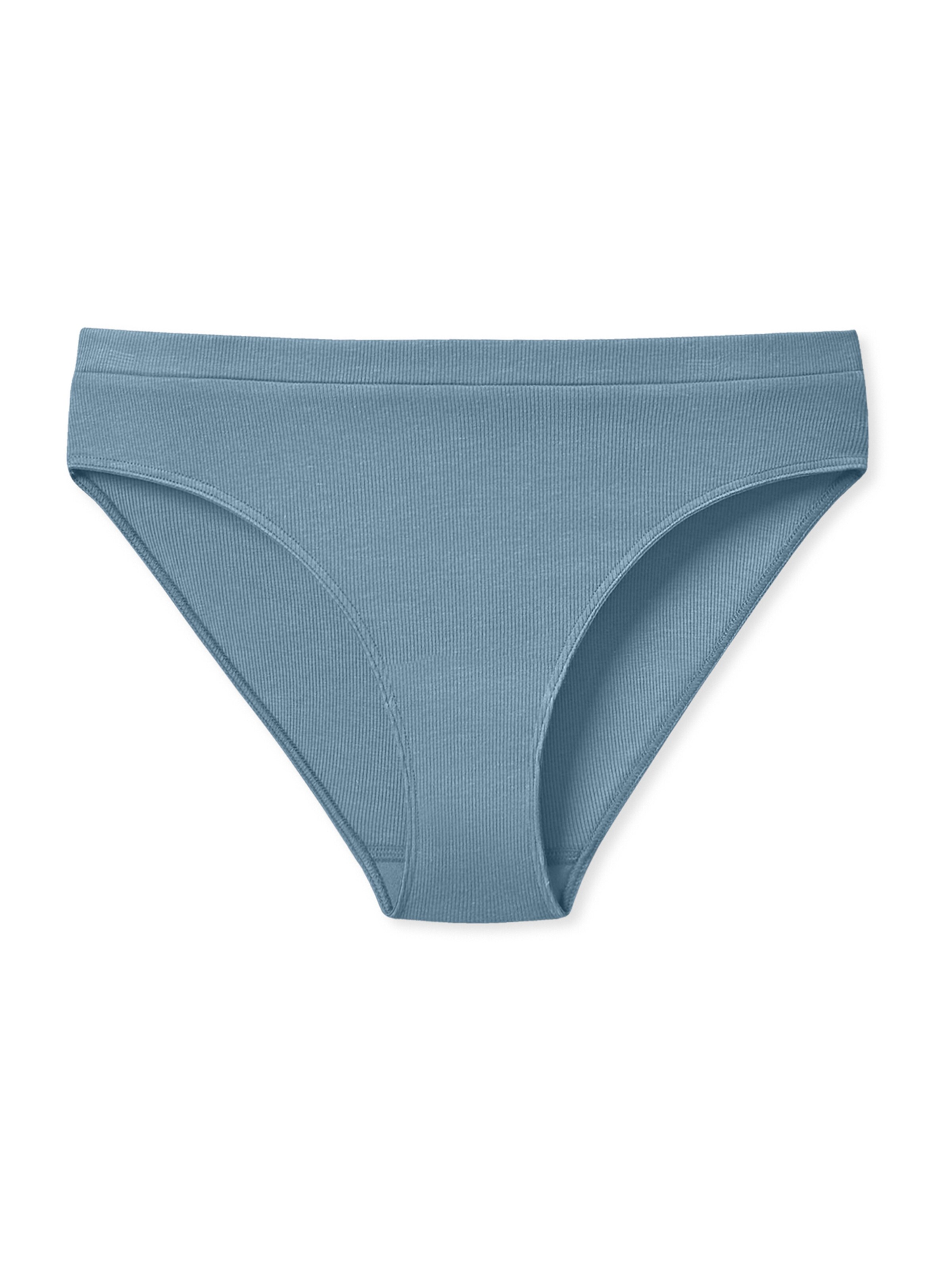 SCHIESSER Slip ' Pure Rib ' in Blauw: voorkant