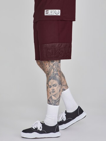 Regular Pantalon SikSilk en rouge