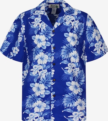 KY's Regular fit Button Up Shirt 'Batik' in Blue: front