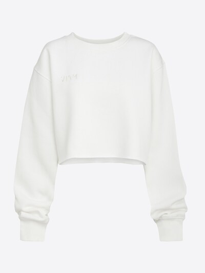 ABOUT YOU x VIAM Studio Sweater majica 'BRITNEY' u bijela, Pregled proizvoda