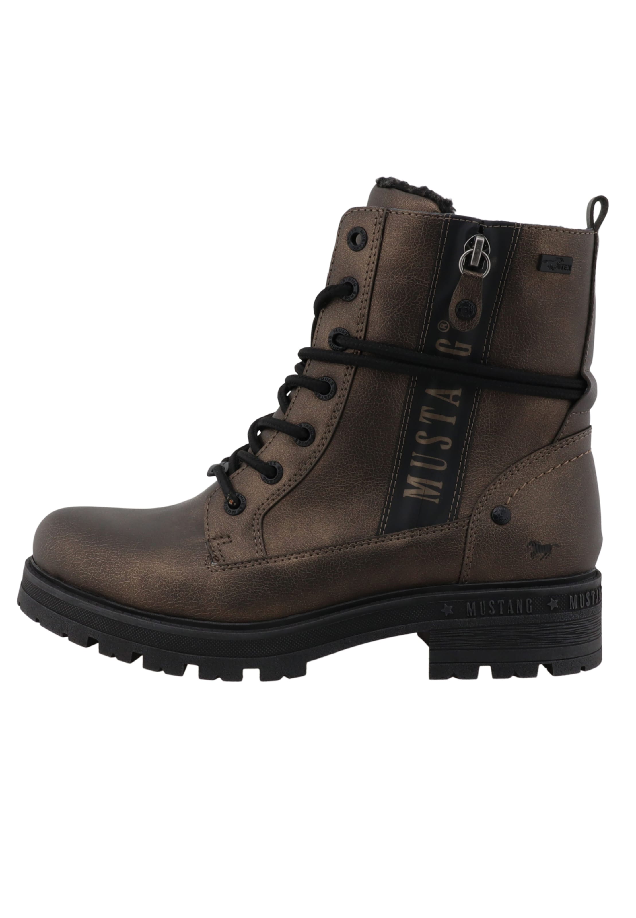 Bottines à lacets MUSTANG en marron