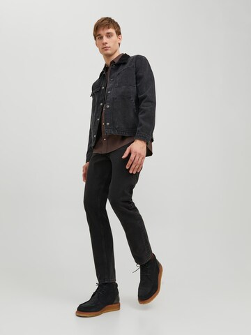 JACK & JONES Regular Jeans 'Chris' in Zwart