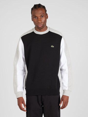 LACOSTE Sweatshirt in Black: front