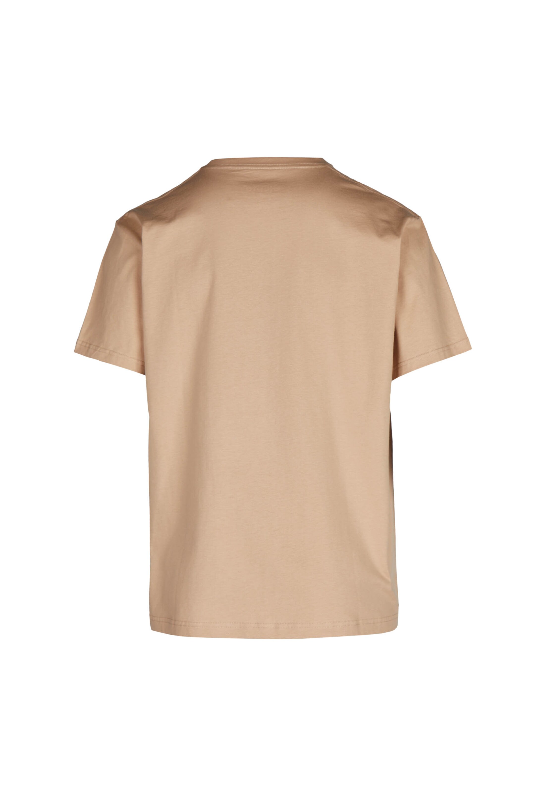 Cleptomanicx T-Shirt 'Embroidery Gull Mono' in Beige