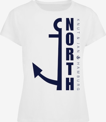 T-shirt 'North Anker' F4NT4STIC en blanc : devant