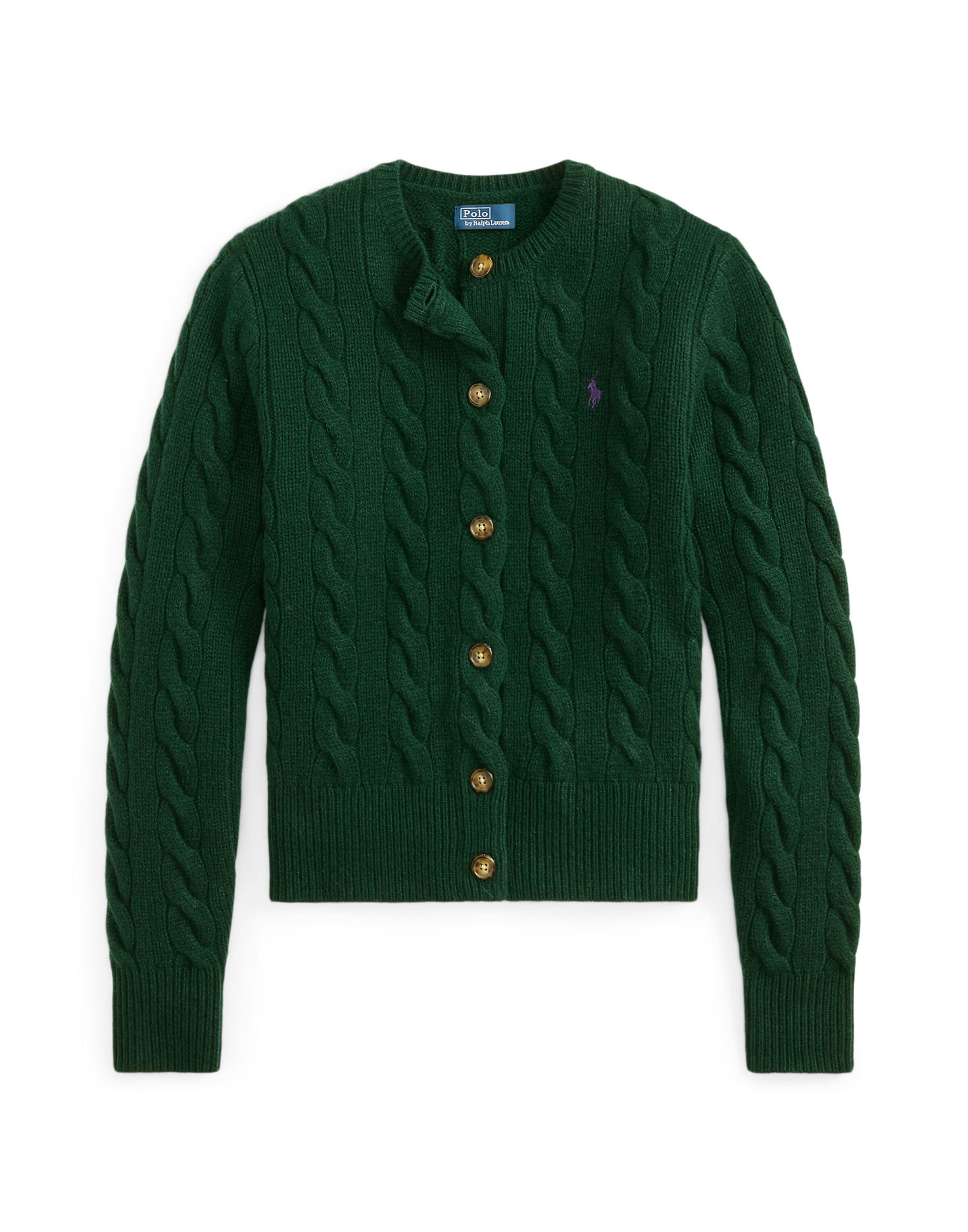 Polo Ralph Lauren Πλεκτή ζακέτα σε πράσινο: μπροστά