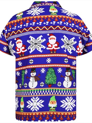King Kameha Regular Fit Hemd 'Christmas Rows' in 