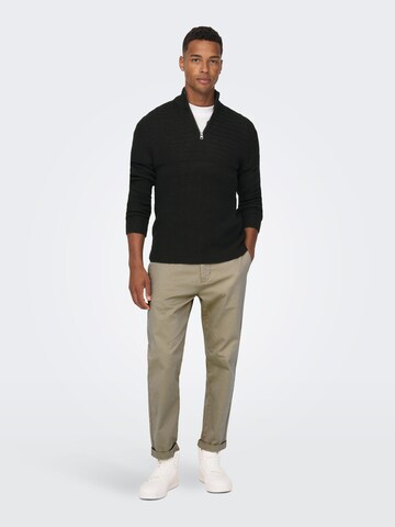 Only & Sons Sweater in Black