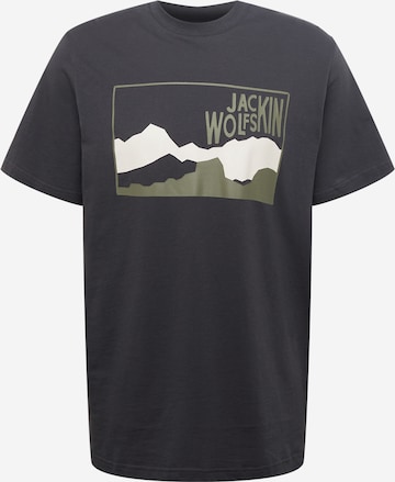 JACK WOLFSKIN Sportshirt 'AUSBLICK' in Grau: predná strana