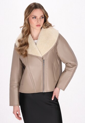 Veste mi-saison DreiMaster Vintage en beige : devant