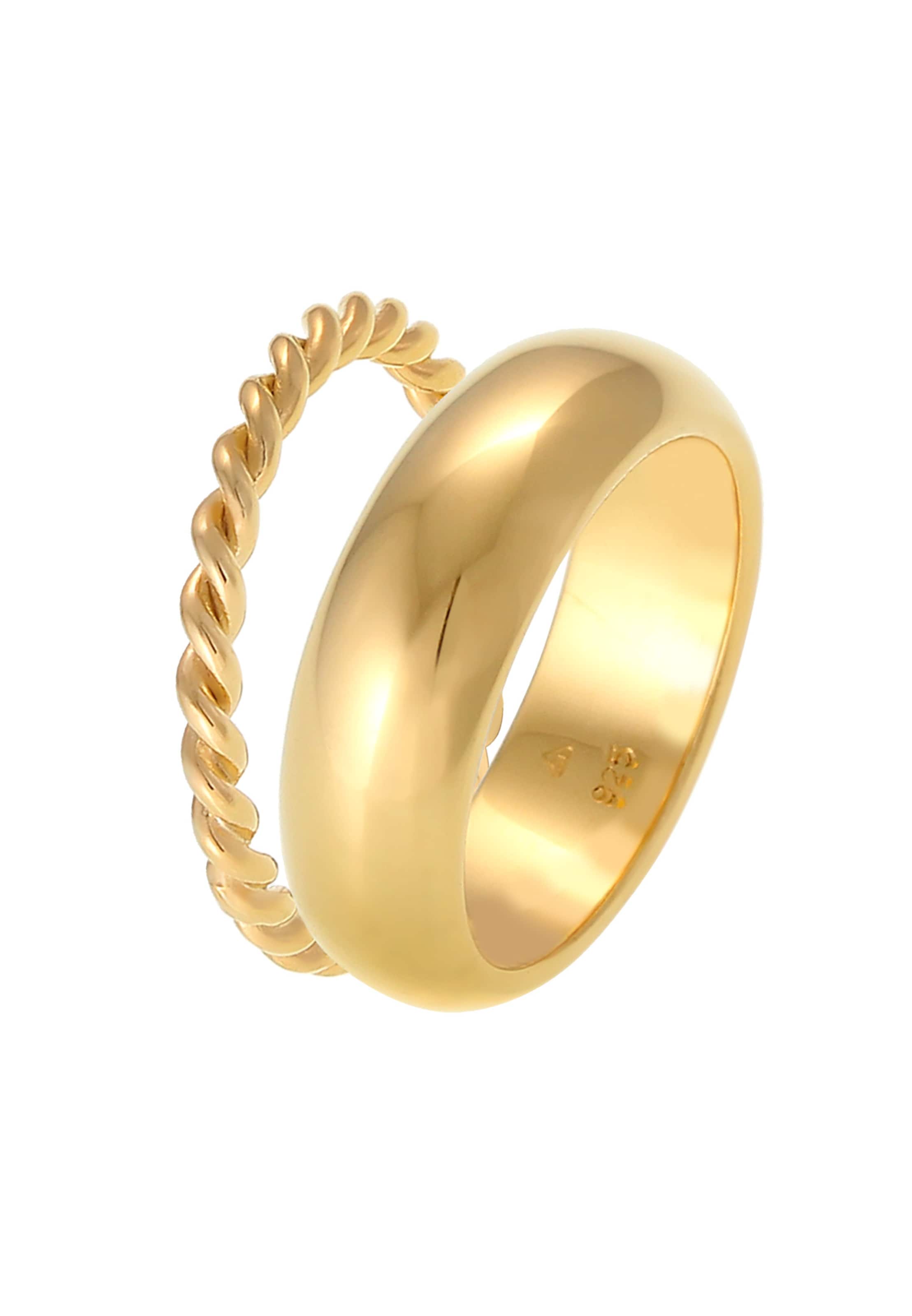 ELLI PREMIUM Sieraden set in Goud: voorkant
