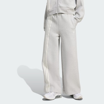 ADIDAS ORIGINALS Wide leg Pants in Grey: front