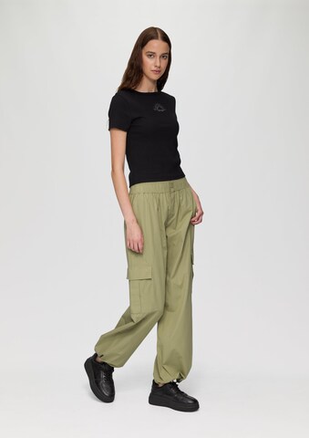 QS Wide leg Cargo trousers in Green