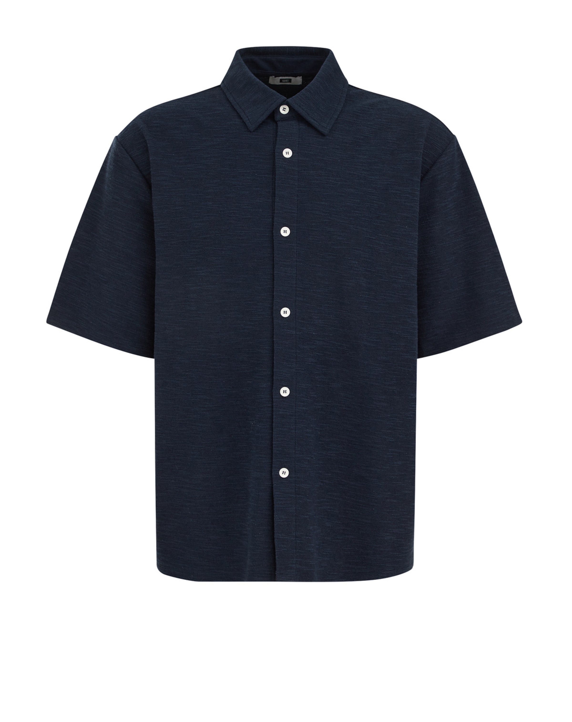 WE Fashion Comfort Fit Риза в синьо: отпред