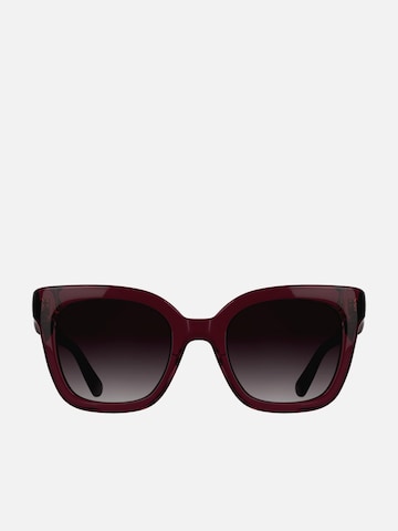 Longchamp Zonnebril in Rood