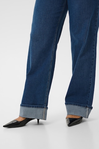 Wide Leg Jean 'Andrya ' KAFFE CURVE en bleu