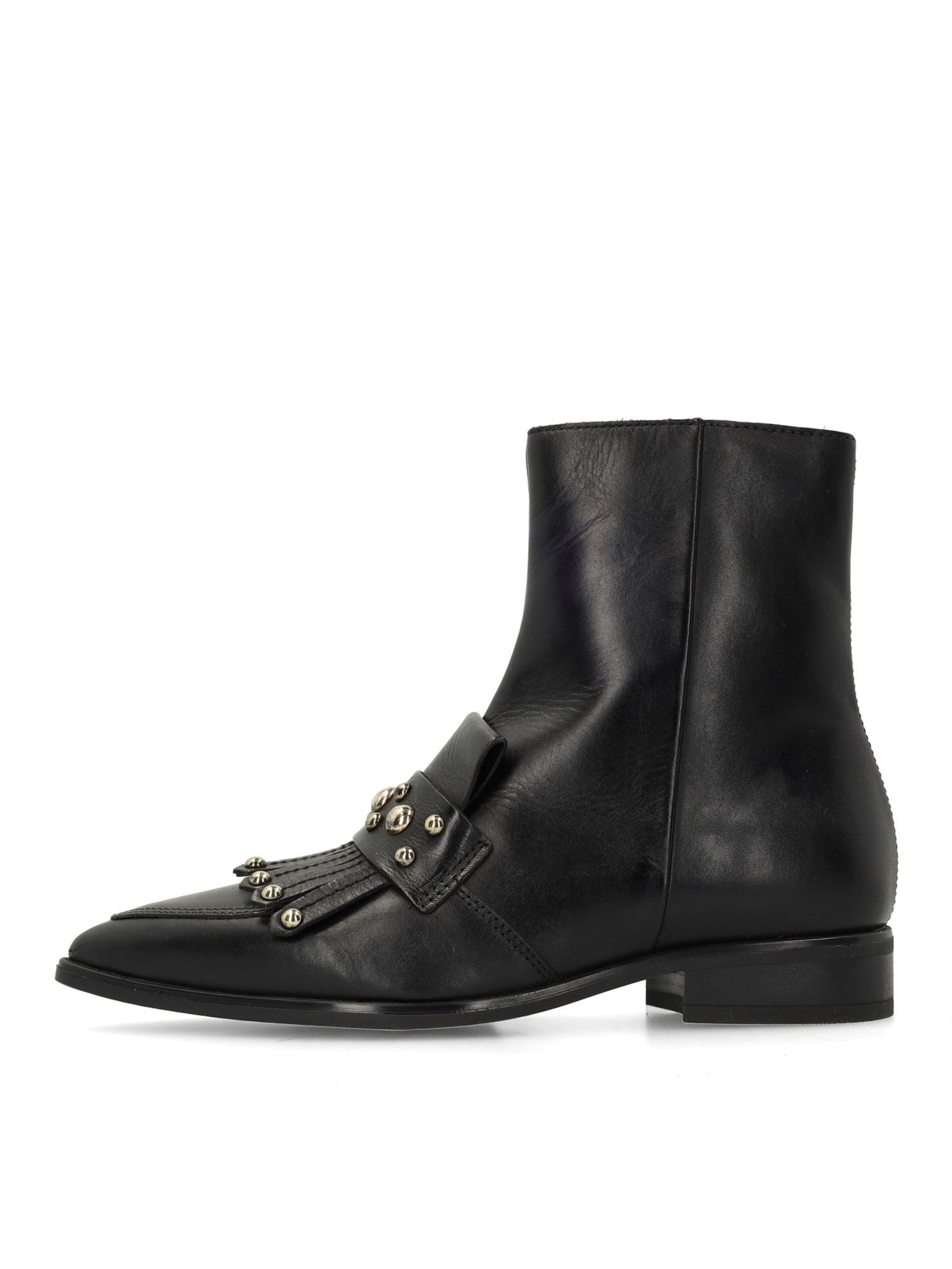 MANFIELD Stiefelette in Schwarz