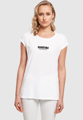 Merchcode T-Shirt 'Essentials New Generation' in Weiß: Vorderseite