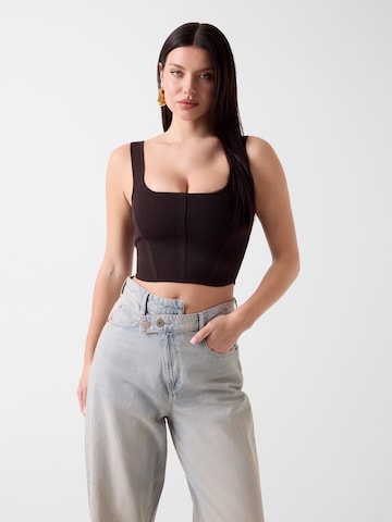 GUESS Stricktop in Braun: Vorderseite