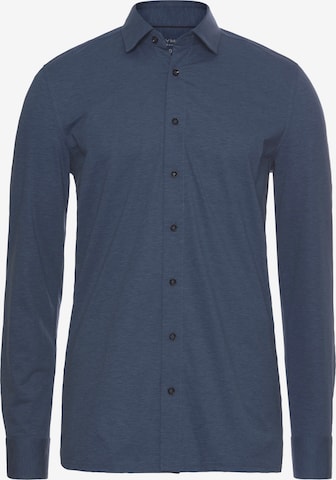 OLYMP Button Up Shirt in Blue: front