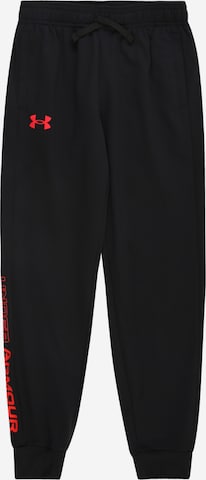 UNDER ARMOUR Workout Pants 'BRAWLER 2.0' in Black: front