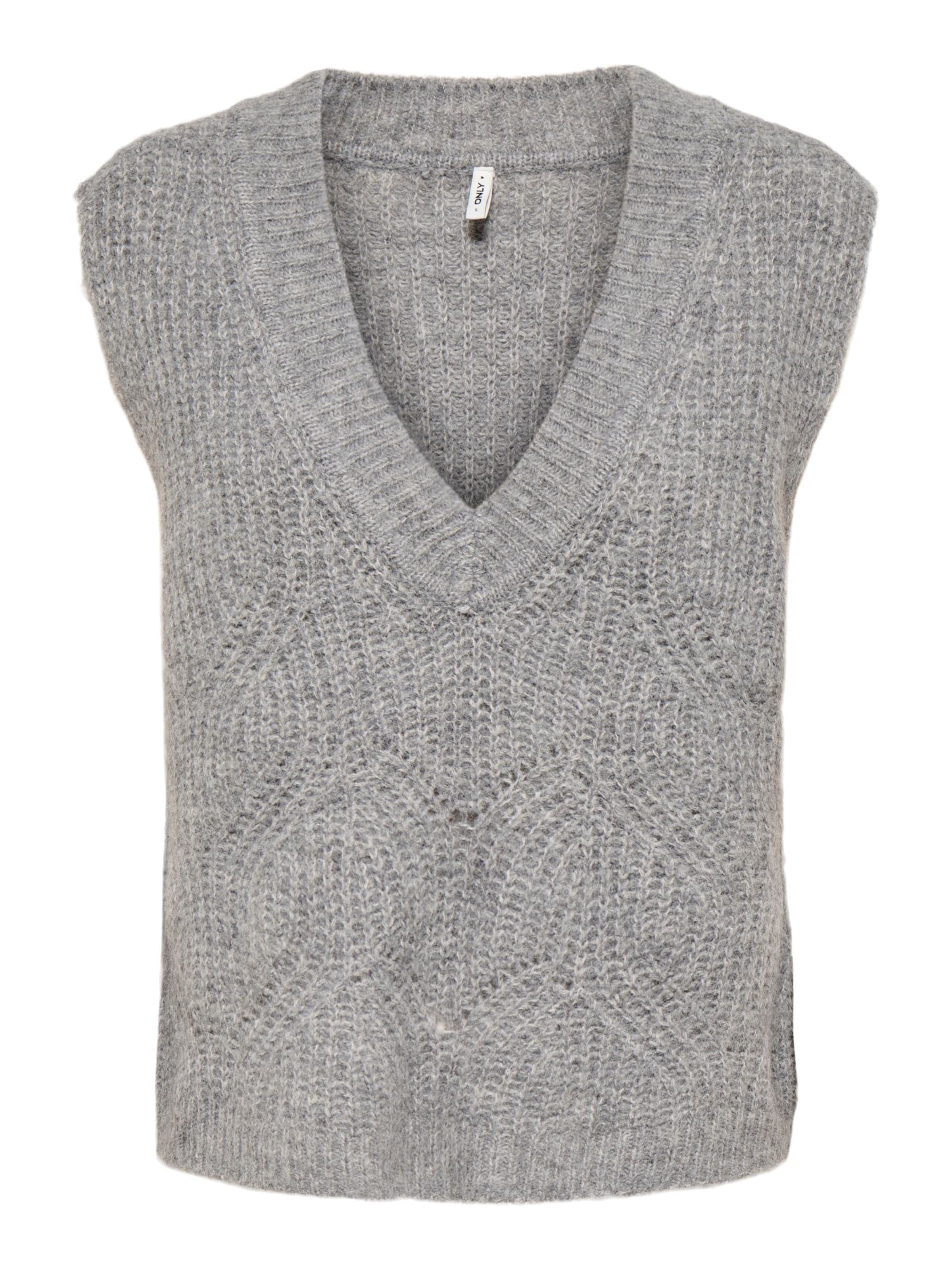 Pull-over 'ONLGIila' ONLY en gris : devant