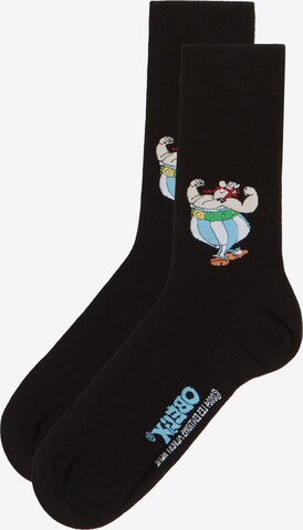 INTIMISSIMI Socks 'ASTERIX' in Black: front