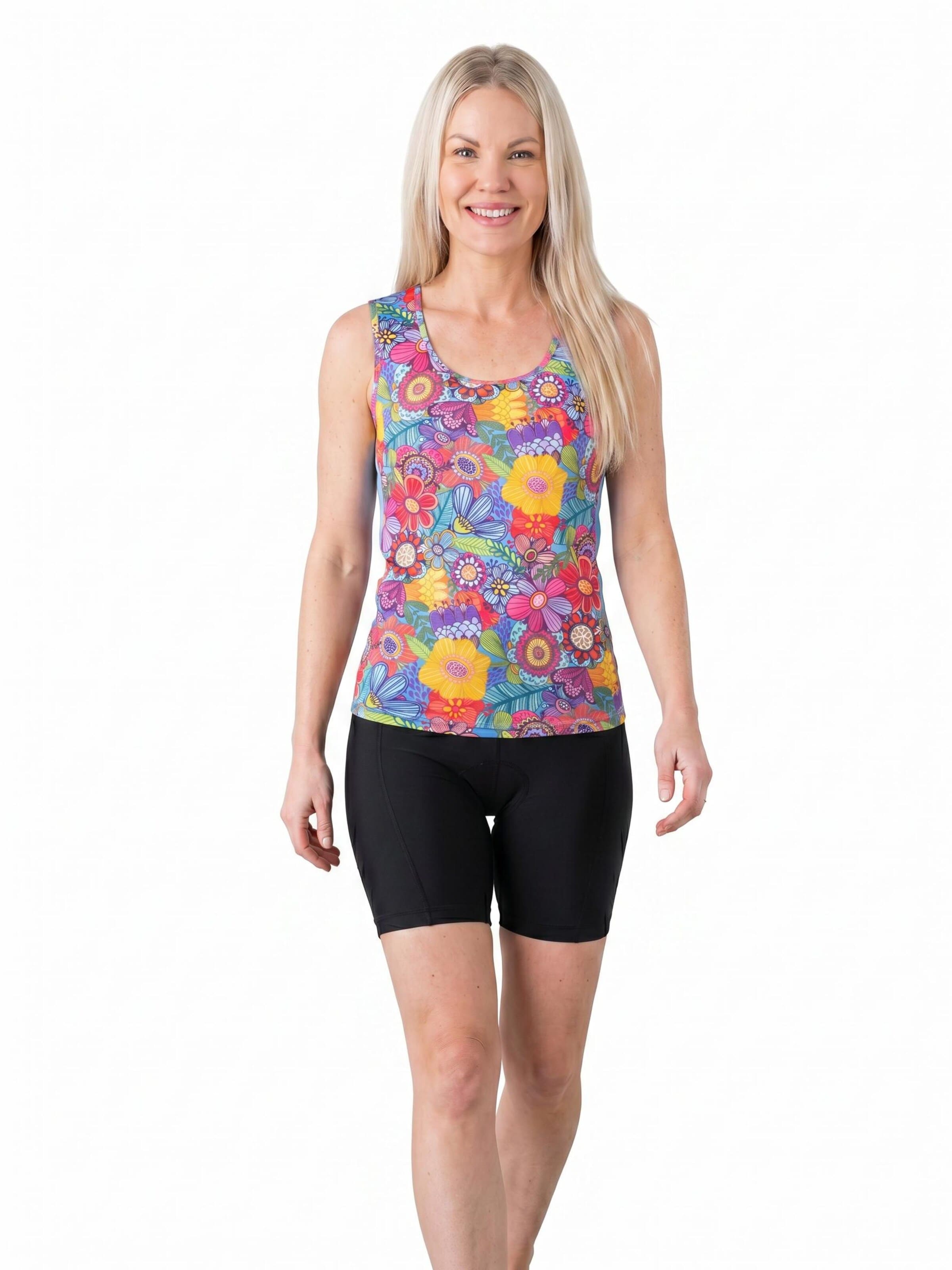 the freisein project Sporttop 'Heatwave'‌‌ in Blau: Vorderseite