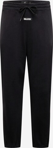Effilé Pantalon HOLLISTER en noir : devant