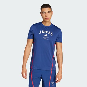ADIDAS PERFORMANCE Функциональная футболка 'Design For Training Legacy' в Синий: спереди