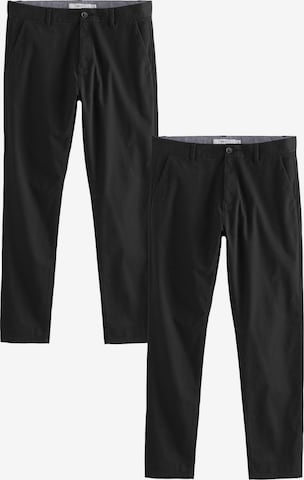Regular Pantalon chino Next en noir : devant